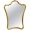 Mid-Century Wall Mirror in Curved Gilt Wood, 1950s, Image 1