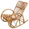 Mid-Century Bamboo and Rattan Rocking Chair by Franco Albini, 1960s, Image 1
