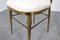 Mid-Century High Espalier Dining Chairs in Brass by G. Descalzi, 1950s, Set of 6 16
