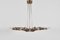 Dalia Mod. Lámpara de araña 1563 de latón y vidrio de Max Ingrand, 1954, Imagen 15