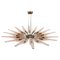 Dahlia Mod. 1563 Brass and Glass Chandelier by Max Ingrand, 1954, Image 1