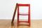 Mid-Century Cream and Red Folding Chairs by Aldo Jacober for Alberto Bazzani, 1966, Set of 2, Image 3