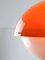 Lámpara colgante italiana era espacial de vidrio acrílico naranja, años 70, Imagen 18