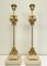 Alabaster and Bronze Corinthian Table Lamps from Kuatre, Spain, 1970s, Set of 2 1