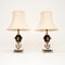Large Vintage French Marble Table Lamps, 1930, Set of 2 1