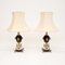 Large Vintage French Marble Table Lamps, 1930, Set of 2 2