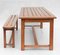 Mesa de comedor provincial francesa vintage de listones de pino, 1980, Imagen 7