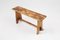 Mid-Century Rustic Wooden Bench, France, 1900s 3