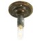 Vintage Brass and Opaline Glass Ceiling Lamp 6