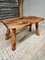 Vintage Rustic Coffee Table in Beech, 1960s 12