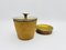Humidor & Ashtray with Leather Cover by Carl Auboeck, 1960s, Set of 2 3