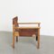 Pine and Leather Natura Armchair by Karin Möbring for Ikea, 1970s 2