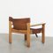 Pine and Leather Natura Armchair by Karin Möbring for Ikea, 1970s 11