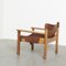 Pine and Leather Natura Armchair by Karin Möbring for Ikea, 1970s 3