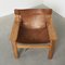 Pine and Leather Natura Armchair by Karin Möbring for Ikea, 1970s 7