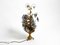 Large Table Lamp in Gilded Metal and Murano Glass Stones from Banci Firenze, Italy | 60cm | 23.6, 1950s 5