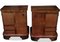 Art Deco French Cloud Walnut Bedside Cabinets with Inner Shelf, 1920s, Set of 2 2