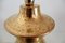 Italian Ceramic Table Lamp in Gold Metallic by Aldo Londi for Bitossi, 1960s 3