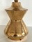 Italian Ceramic Table Lamp in Gold Metallic by Aldo Londi for Bitossi, 1960s 5