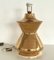 Italian Ceramic Table Lamp in Gold Metallic by Aldo Londi for Bitossi, 1960s 11