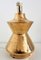 Italian Ceramic Table Lamp in Gold Metallic by Aldo Londi for Bitossi, 1960s 1