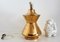 Italian Ceramic Table Lamp in Gold Metallic by Aldo Londi for Bitossi, 1960s 12