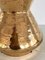 Italian Ceramic Table Lamp in Gold Metallic by Aldo Londi for Bitossi, 1960s 7