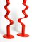 Large Limited Abstract Metal Floor Sculptures in Red by Tony Almén and Peter Gest for Ikea, 1990s, Set of 2 5