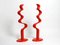 Large Limited Abstract Metal Floor Sculptures in Red by Tony Almén and Peter Gest for Ikea, 1990s, Set of 2 4