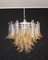 Vintage Italian Murano Chandelier with 53 Amber Glass Petals from Mazzega, 1990s, Image 2