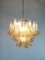 Vintage Italian Murano Chandelier with 53 Amber Glass Petals from Mazzega, 1990s, Image 10
