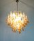 Vintage Italian Murano Chandelier with 53 Amber Glass Petals from Mazzega, 1990s, Image 11