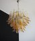 Vintage Italian Murano Chandelier with 53 Amber Glass Petals from Mazzega, 1990s, Image 5