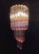 Vintage Murano Wall Sconce with 32 Quadriedri Trasparent and Pink Prism, 1990s, Set of 2 14