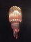 Vintage Murano Wall Sconce with 32 Quadriedri Trasparent and Pink Prism, 1990s, Set of 2 11
