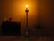 Lámpara de pie danesa de latón, años 60, Imagen 4