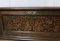 Arts and Crafts Carved Oak Marriage Chest 8