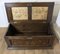 Arts and Crafts Carved Oak Marriage Chest 7