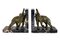 Art Deco Bookends with Elephants in Bronze by Louis-Albert Carvin, France, 1920s, Set of 2 1