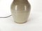 Enamelled Stoneware Lamp with Rattan Shade 4