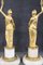 Sculptural Figures, Gilt Bronze on Alabaster Bases, Early 20th Century, Set of 2 7