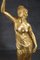 Sculptural Figures, Gilt Bronze on Alabaster Bases, Early 20th Century, Set of 2 2