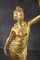 Sculptural Figures, Gilt Bronze on Alabaster Bases, Early 20th Century, Set of 2, Image 6