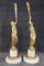Sculptural Figures, Gilt Bronze on Alabaster Bases, Early 20th Century, Set of 2, Image 19