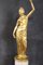 Sculptural Figures, Gilt Bronze on Alabaster Bases, Early 20th Century, Set of 2 4