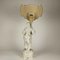 Living Room Table Lamp with Angel in Carved and White Lacquered Wood, 1980s 11