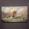 William Callow, Sailing Ship in the Storm, 19th Century, Oil on Canvas 10