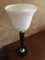 Art Deco Table Lamp in Black and White Lacquered Wood from Mazda 1