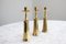 Set of 3 Brass Candlesticks by Jens Quistgaard Dansk Design Denmark 1960s, Set of 3 2