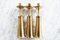 Set of 3 Brass Candlesticks by Jens Quistgaard Dansk Design Denmark 1960s, Set of 3 7